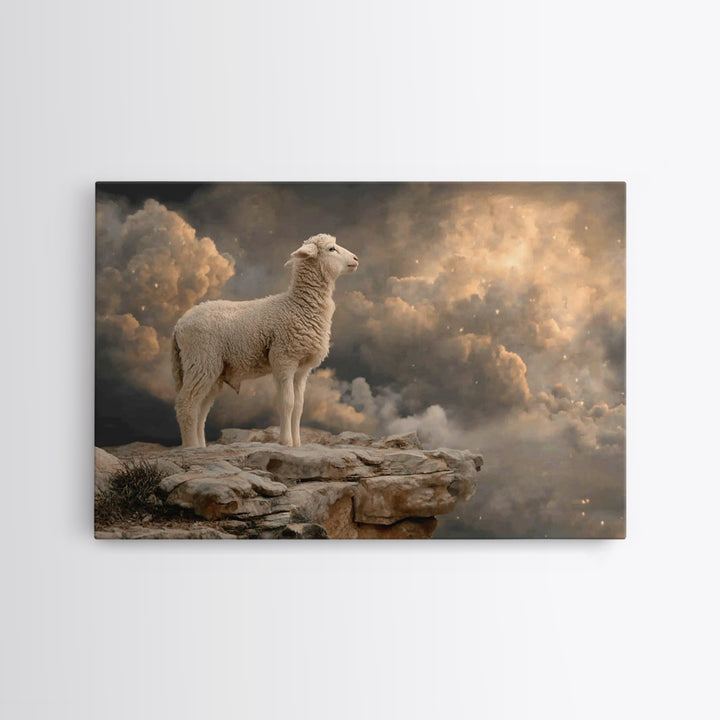 Dawn Of Faith – Framed Canvas Print – Christian Wall Art – Christian Art Canvas – Moody Christian Art – Christmas Art Work – Christian Chri