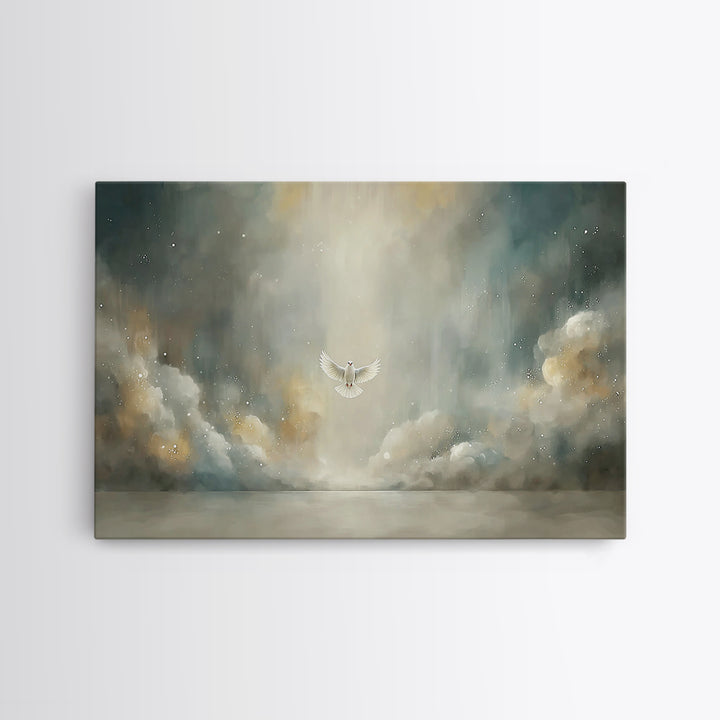 Humble Offering, Framed Canvas Print, Christian Art Canvas, Christian Wall Art, Jesus Painting, Christian Decor, Christmas Art