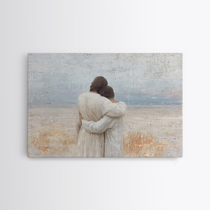 Quiet Restoration – Framed Canvas Print – Christian Wall Art – Christian Art Canvas – Subtle Christian Art – Modern Christian Painting – Ch
