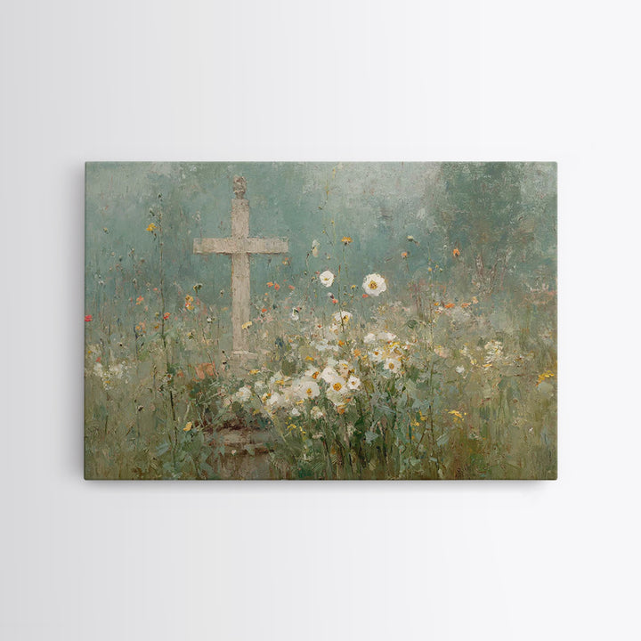 Garden Of Mercy – Framed Canvas Print – Christian Wall Art – Christian Art Canvas – Vintage Christian Art – Christian Painting – Christian
