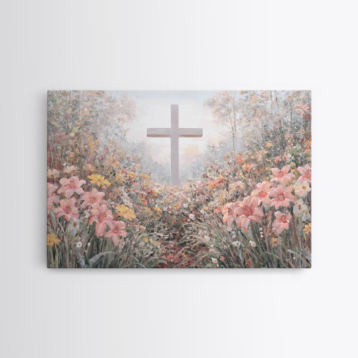 Garden Of Hope | Framed Canvas Print | Christian Art Canvas | Christian Wall Art | Jesus Christmas Art | Christian Gift Ideas | Modern Chri