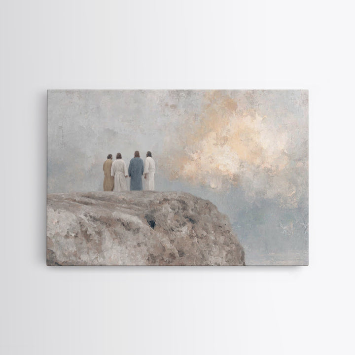 Heavenly Peak Stillness – Framed Canvas Print – Christian Art – Christian Art Canvas – Christian Wall Art – Subtle Christian Art – Jesus Pa