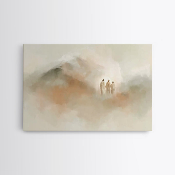 Cloudborne Gathering, Framed Canvas Print, Christian Art Canvas, Modern Christian Art, Christian Wall Art, Jesus Painting, Christian Decora