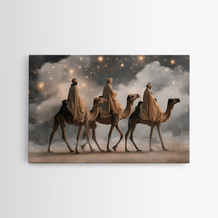 Threefold Glory – Framed Canvas Print – Christian Art Canvas – Christian Wall Art – Christmas Art Prints – Christian Christmas Art – Modern