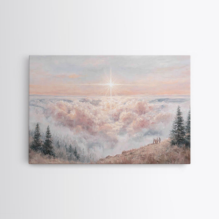 Bethlehem Star – Framed Canvas Print – Christian Christmas Art – Christian Wall Art – Christian Art Canvas – Jesus Painting