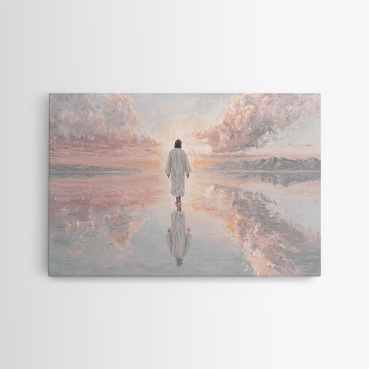 Dawn Of Mercy – Framed Canvas Print – Christian Wall Art – Jesus Painting – Christian Art Canvas – Christmas Wall Art – Christian Decor