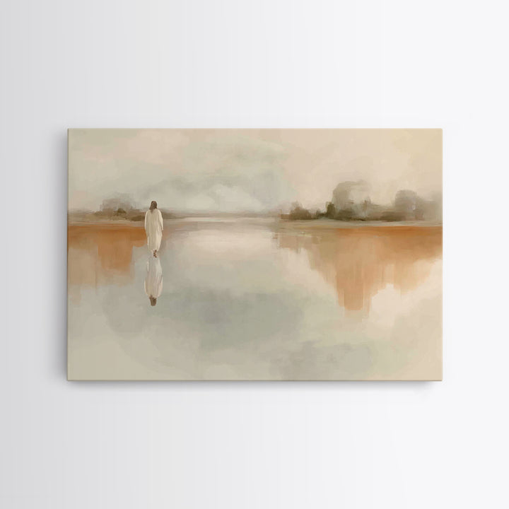 Quiet Eternal Path | Framed Canvas Print | Christian Art Canvas | Jesus Painting | Christian Wall Art | Christian Gift Ideas | Christmas Ar