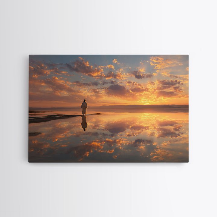 Radiant Hope Horizon | Framed Canvas Print | Christian Wall Art | Jesus Canvas Art | Christian Art Canvas | Christian Christmas Art | Chris