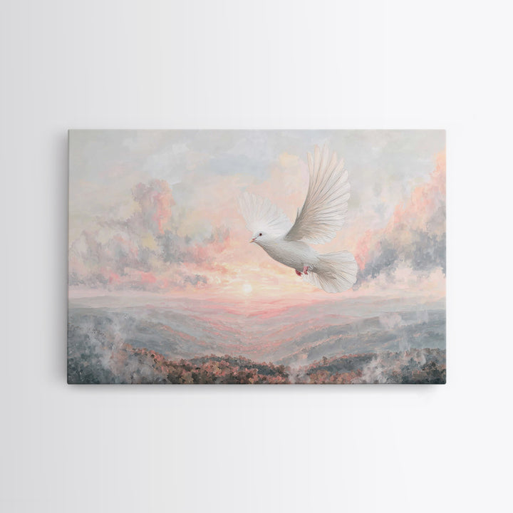 Dawnflight Of Grace | Framed Canvas Print | Christian Art | Christian Wall Art | Christian Art Canvas | Christmas Art Prints | Christian Gi