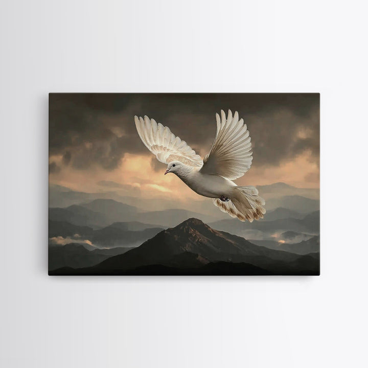 Heavenly Wings Glory – Framed Canvas Print – Christian Art Canvas – Christian Wall Art – Moody Christian Art – Christmas Art – Christian De