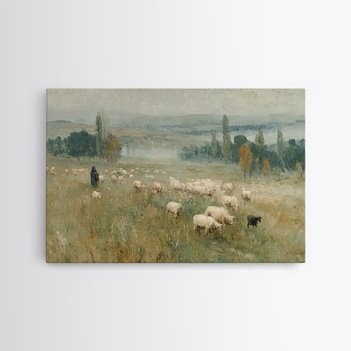 Crossing Light – Framed Canvas Print – Framed Christmas Art – Christian Decoration – Christian Art Prints – Jesus Christmas Art