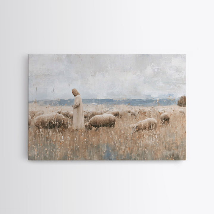 Forest Of Light | Framed Canvas Print | Christian Art Canvas | Framed Christmas Art | Christian Wall Art | Modern Christian Art