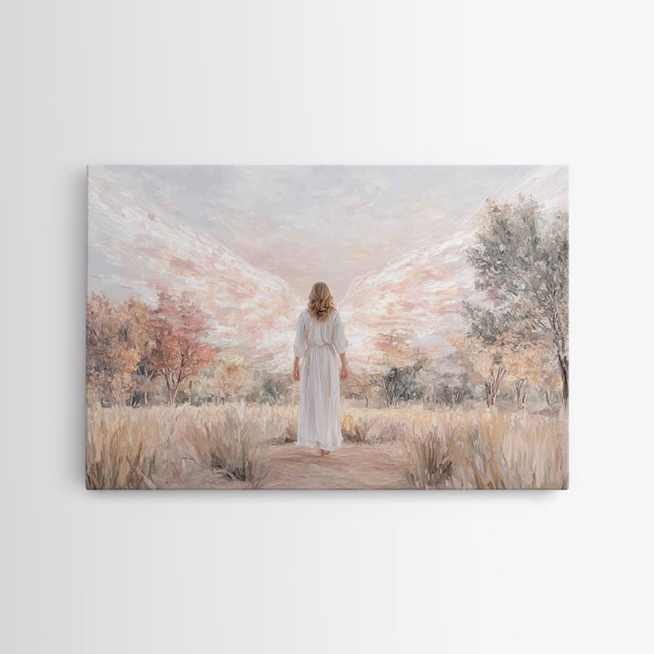 Angel Of Grace – Framed Canvas Print – Christian Art – Christian Wall Art – Christian Art Canvas – Christian Decor – Christian Painting