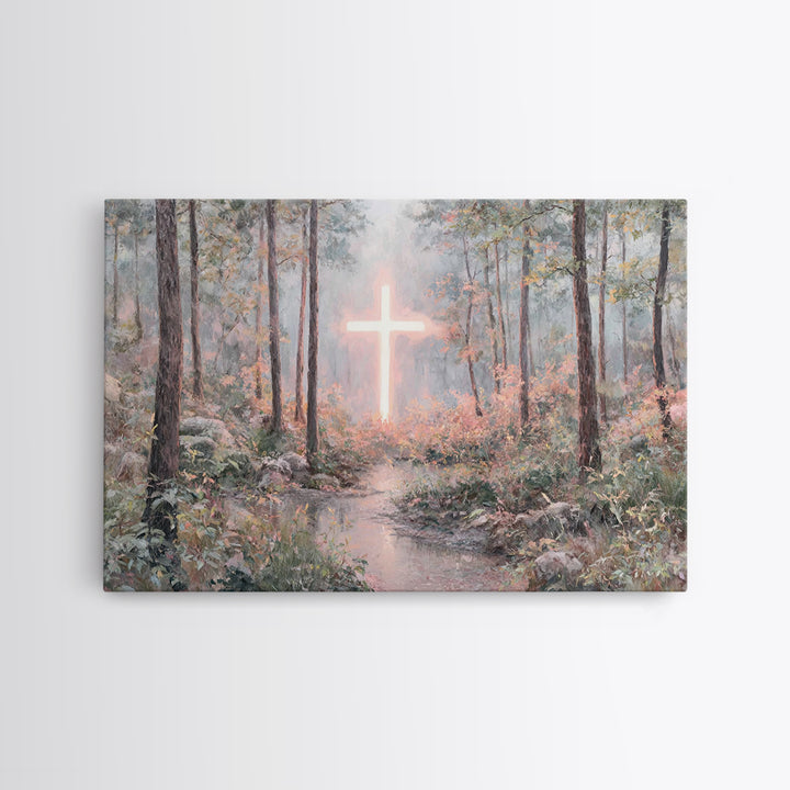 Light Of Mercy – Framed Canvas Print – Christian Art Canvas – Modern Christian Art – Jesus Painting – Christian Wall Art – Subtle Christian