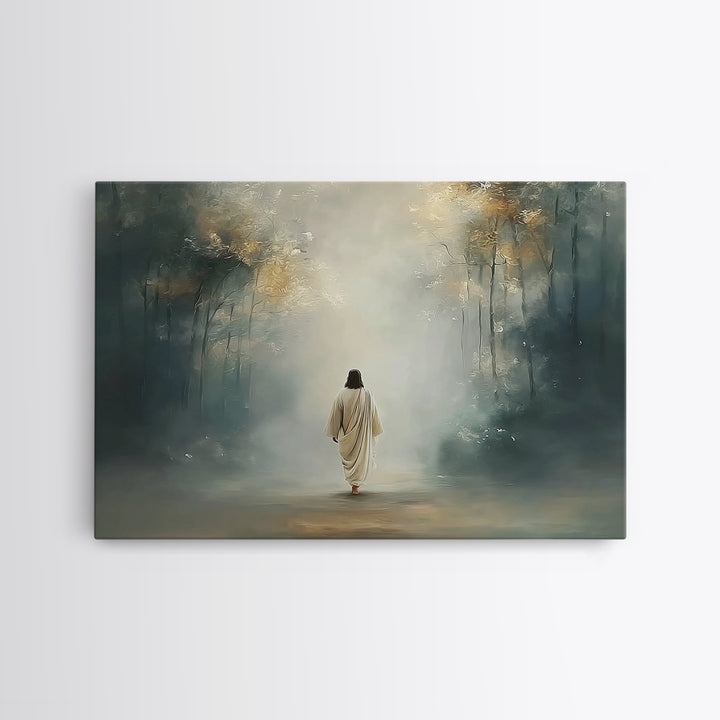 Upper Room Calm – Framed Canvas Print – Christian Art Canvas – Large Christian Painting – Jesus Painting – Christian Wall Art – Subtle Chri