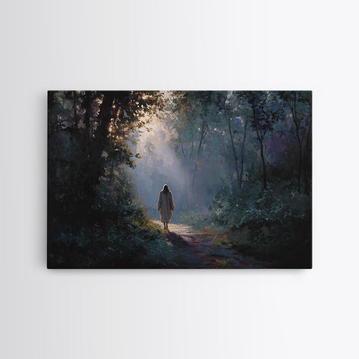 Blessed Fellowship – Framed Canvas Print – Christian Art Canvas – Christian Wall Art – Jesus Painting – Christian Christmas Art – Unique Ch