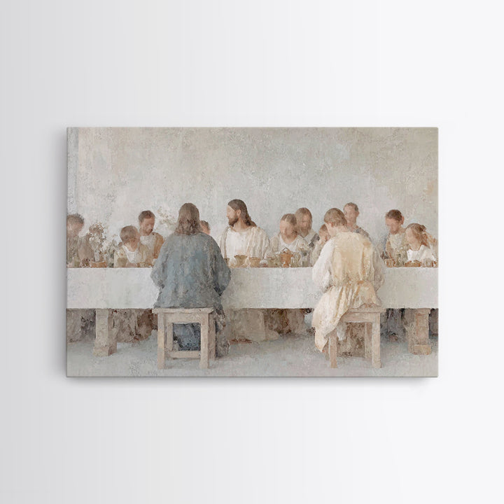 Pastoral Grace Path | Framed Canvas Print | Christian Wall Art | Christian Art Canvas | Christian Christmas Art | Jesus Painting