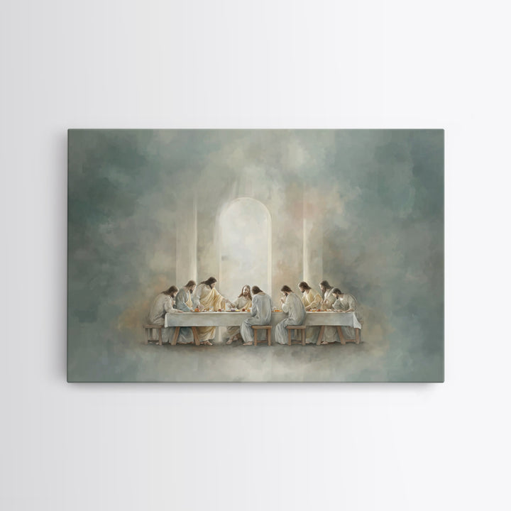 Path Of Grace, Framed Canvas Print, Jesus Painting, Christian Art Canvas, Christian Wall Art, Subtle Christian Art, Christian Gift
