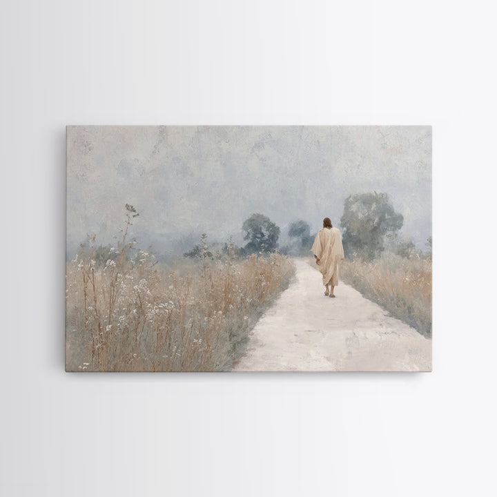 Blessings Of Dawn | Framed Canvas Print | Christian Wall Art | Christian Christmas Art | Jesus Art Print | Vintage Christian Art | Christia