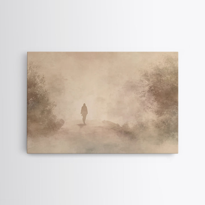 Holy Night Child – Framed Canvas Print – Christian Christmas Art – Jesus Painting – Christian Art Canvas – Modern Christian Art – Christian