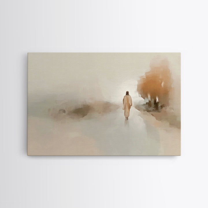 Sacred Gentle Love, Framed Canvas Print, Christian Wall Art, Jesus Painting, Christian Art Canvas, Christian Christmas Art, Large Christian