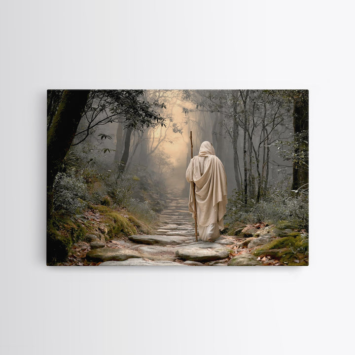 Radiant Lamb Blessing, Framed Canvas Print, Christian Christmas Art, Christian Art Canvas, Jesus Painting, Christian Wall Art, Christian De