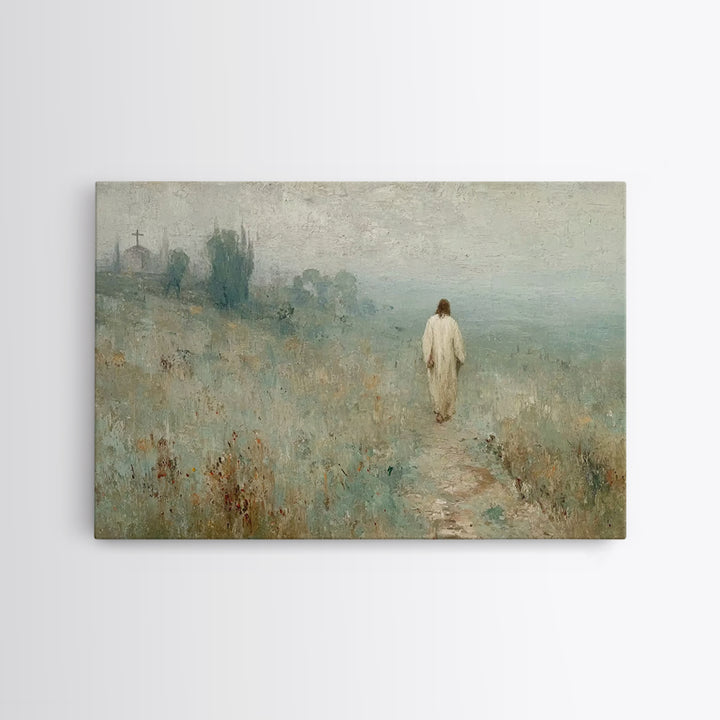Blossoms Of Promise – Framed Canvas Print – Christian Wall Art – Jesus Painting – Christian Art Canvas – Christian Art – Modern Christian A