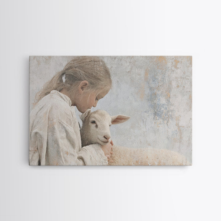 Path Of Sacred Joy | Framed Canvas Print | Christian Art | Christian Art Canvas | Jesus Painting | Christian Wall Art | Christian Christmas