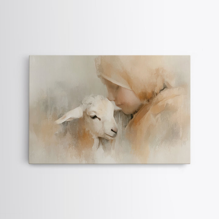 Blooming Way Of Hope | Framed Canvas Print | Christian Art Print | Christian Art Canvas | Christian Wall Art | Jesus Painting | Christian A