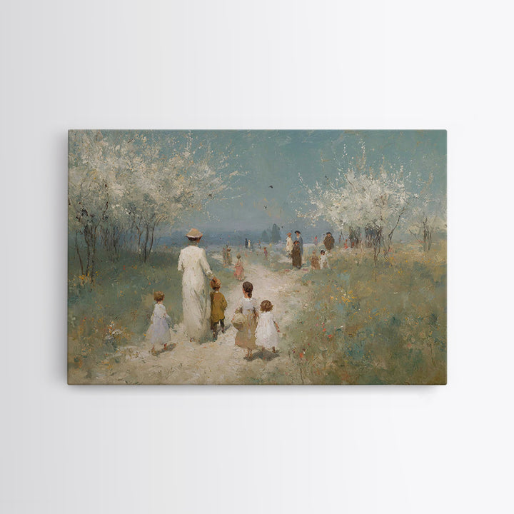 Garden Of Peace – Framed Canvas Print – Christian Art Print – Jesus Painting – Christian Wall Art – Christmas Canvas Wall Art – Christian D