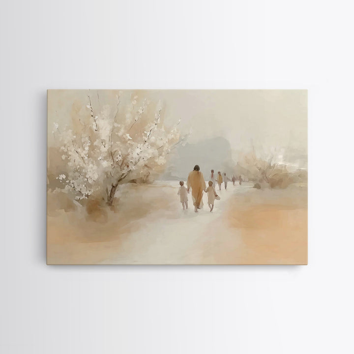 Forest Of Promise, Framed Canvas Print, Christian Wall Art, Christian Art Canvas, Jesus Christmas Art, Modern Christian Art, Christian Gift