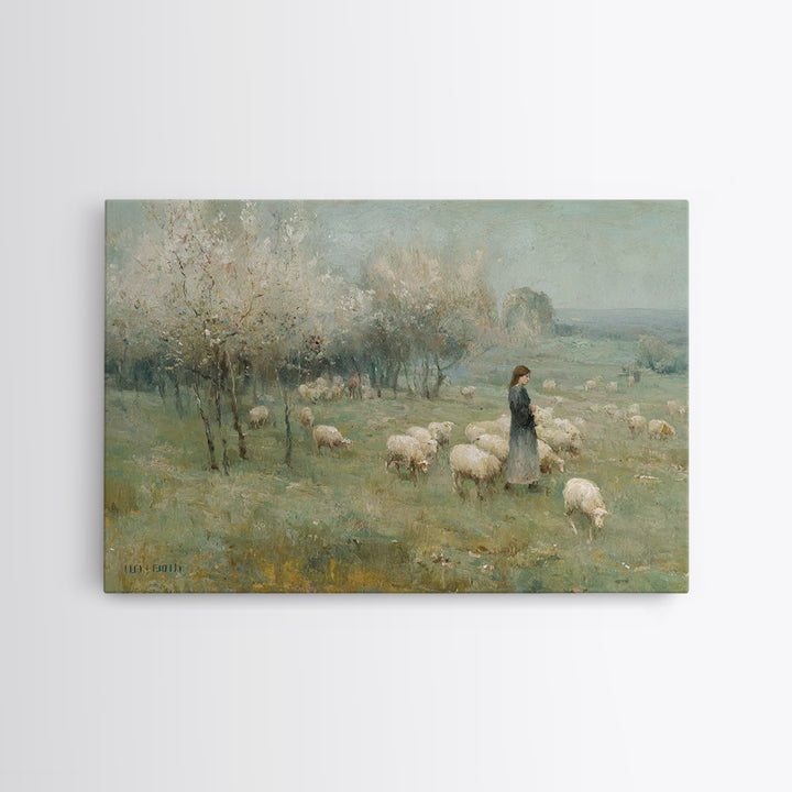 Heavenly Messenger – Framed Canvas Print – Christian Wall Art – Christian Art Canvas – Jesus Painting – Christian Christmas Art – Christian