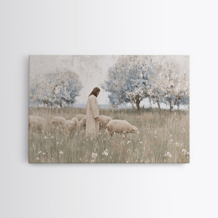 Evening Crosslight – Framed Canvas Print – Christian Art – Moody Christian Art – Christian Art Print – Christmas Wall Art – Unique Christia