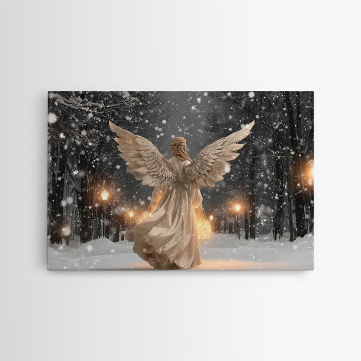 Celestial Cross – Framed Canvas Print – Christian Christmas Art – Christian Art Canvas – Subtle Christian Art – Christian Painting – Christ