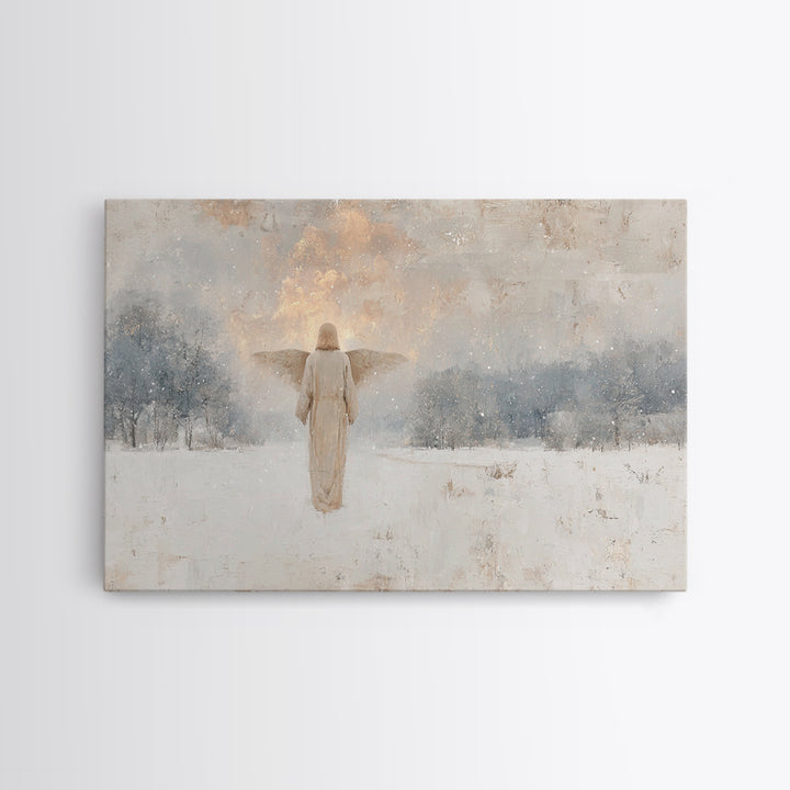 Star Of Salvation – Framed Canvas Print – Christian Wall Art – Christian Art Print – Abstract Christian Art – Christmas Art – Framed Christ