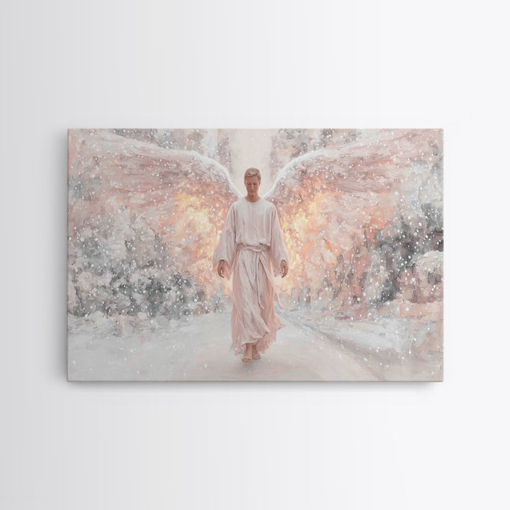 Dawn Of The Cross – Framed Canvas Print – Christian Wall Art – Christian Art Canvas – Modern Christian Art – Christian Painting – Christian