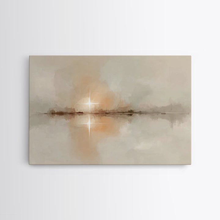 Golden Nativity Glow – Framed Canvas Print – Christian Art – Framed Christian Art – Christmas Art Prints – Christian Art Canvas – Christian