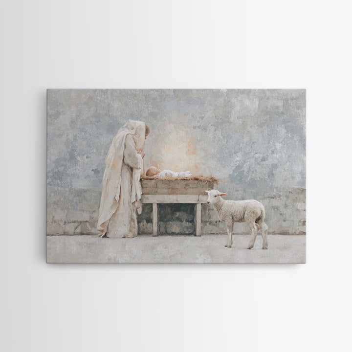 Mountain of Grace – Framed Canvas Print – Christian Art Canvas – Christian Wall Art – Vintage Christian Art – Christian Art – Christian Gif