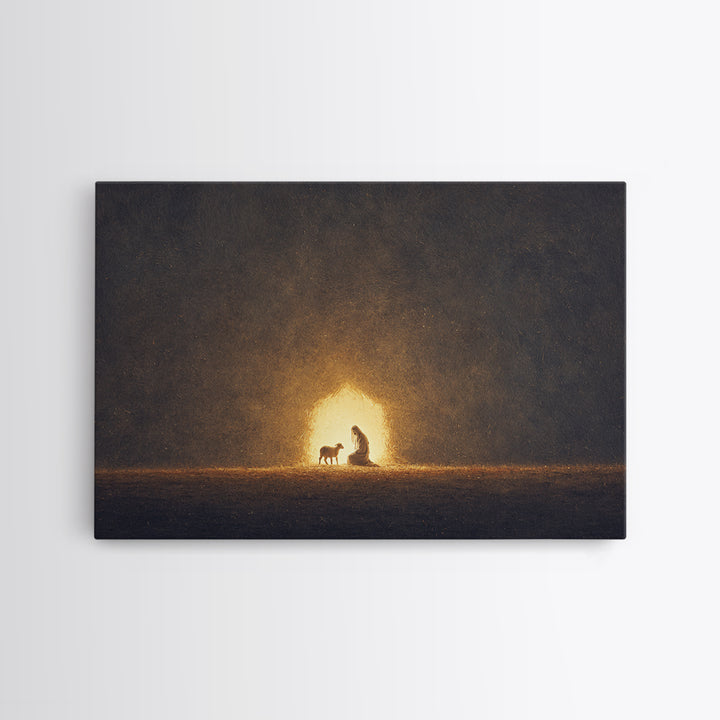 Bread Of Life – Framed Canvas Print – Christian Art Work – Christian Wall Art – Christian Decor – Christian Art Canvas – Christian Art Prin