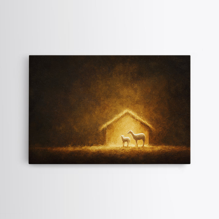 Sacred Communion – Framed Canvas Print – Christian Wall Art – Christian Art Painting – Christian Art Canvas – Christian Gift – Christian Ar
