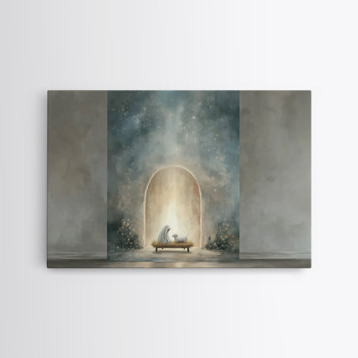Bread Of Grace – Framed Canvas Print – Christian Wall Art – Christian Art Canvas – Christian Painting – Christian Decor – Christmas Wall Ar