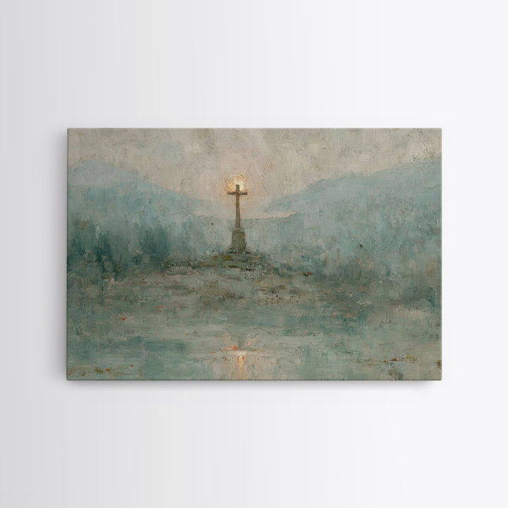 Holy Feast Calm | Framed Canvas Print | Christian Painting | Christian Art Canvas | Christian Decor | Christian Wall Art | Christmas Wall A