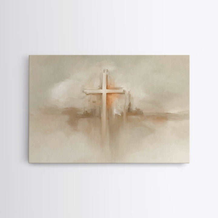 Eternal Bloom Light – Framed Canvas Print – Christian Decor – Christian Painting – Christian Art Canvas – Christmas Wall Art – Christian Wa