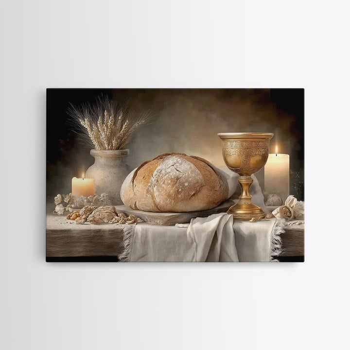Sanctuary Light - Framed Canvas Print - Christian Wall Art - Christian Art Canvas - Christian Painting - Christmas Wall Art - Jesus Paintin