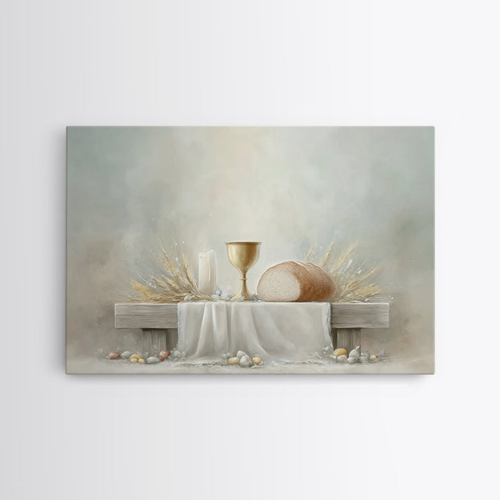 Blessings of Grace - Framed Canvas Print - Christian Painting - Christian Art Canvas - Christmas Wall Art - Christian Wall Art - Jesus Pain