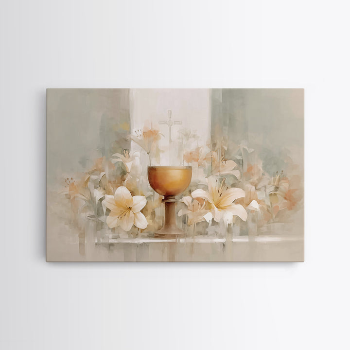 Winter Reverence - Framed Canvas Print - Christmas Wall Art - Christian Painting - Jesus Painting - Christian Art Canvas - Christian Wall A