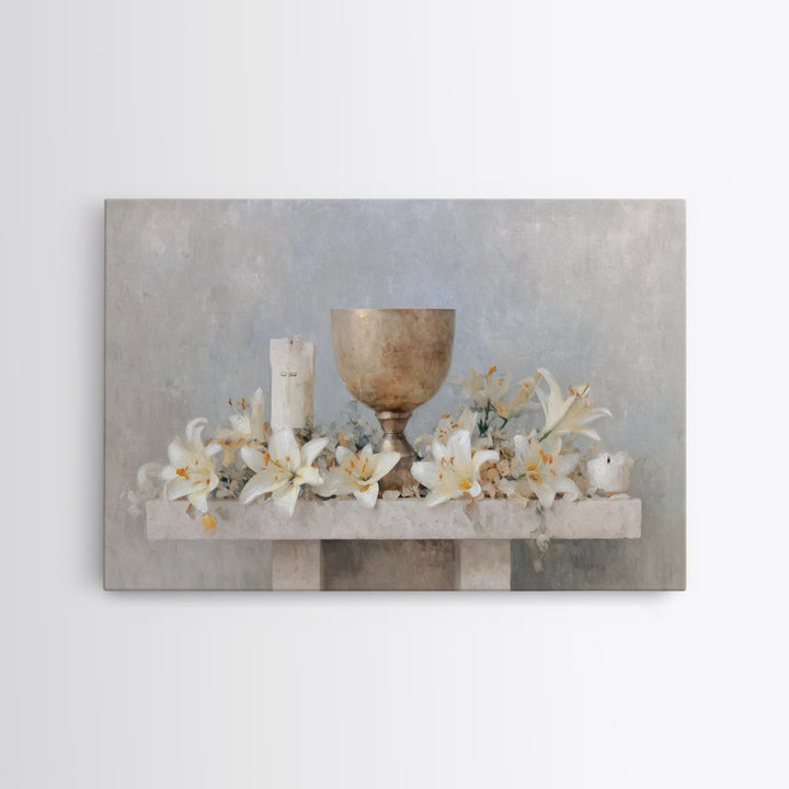 Crossroads Of Mercy – Framed Canvas Print – Christian Wall Art – Christian Art Canvas – Christian Christmas Art