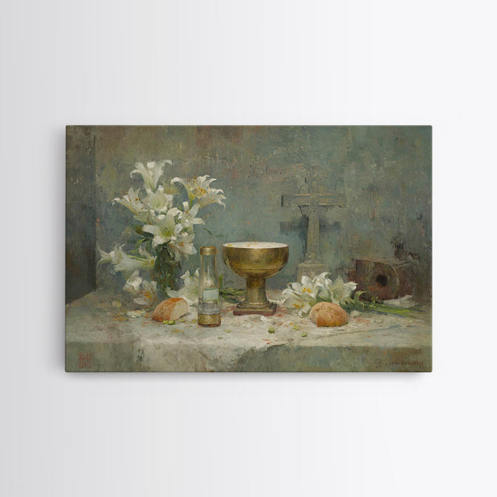 Way Of The Lamb | Framed Canvas Print | Christian Art Canvas | Christian Christmas Art | Christian Wall Art