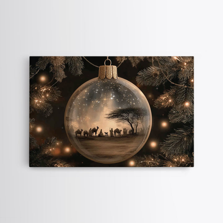 Station Of Faith | Framed Canvas Print | Christian Art Canvas | Christian Wall Art | Christmas Art Prints