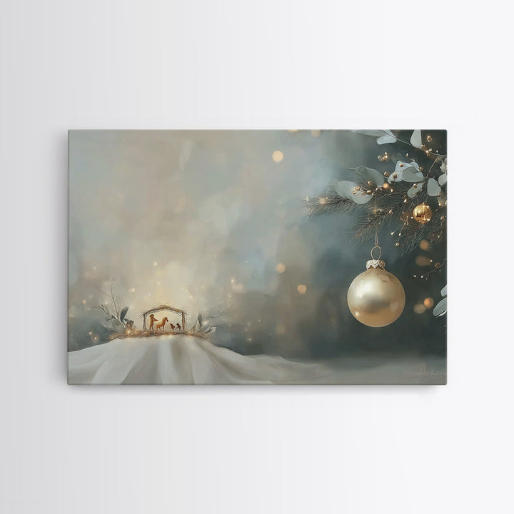 Dust Of Golgotha, Framed Canvas Print, Christian Wall Art, Christmas Art Work, Christian Art Canvas